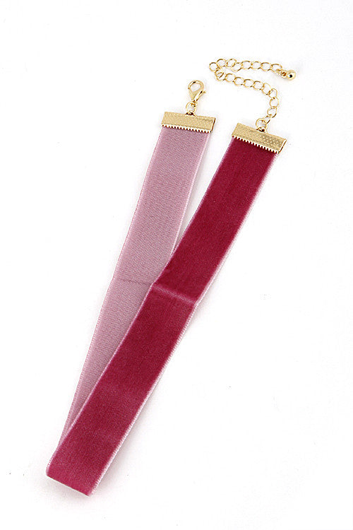 Rock & Rose Velvet Choker Necklace