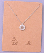 Dainty Horoscope Zodiac Coin Pendant Necklace