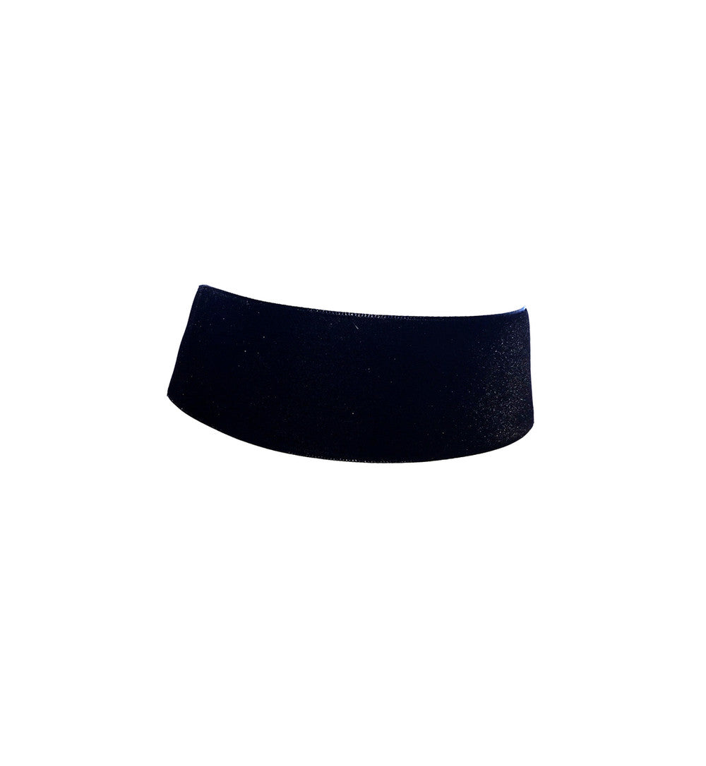 Extra Wide Black Velvet Choker Necklace
