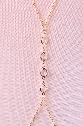 Elegant Crystal Stone Body Chain