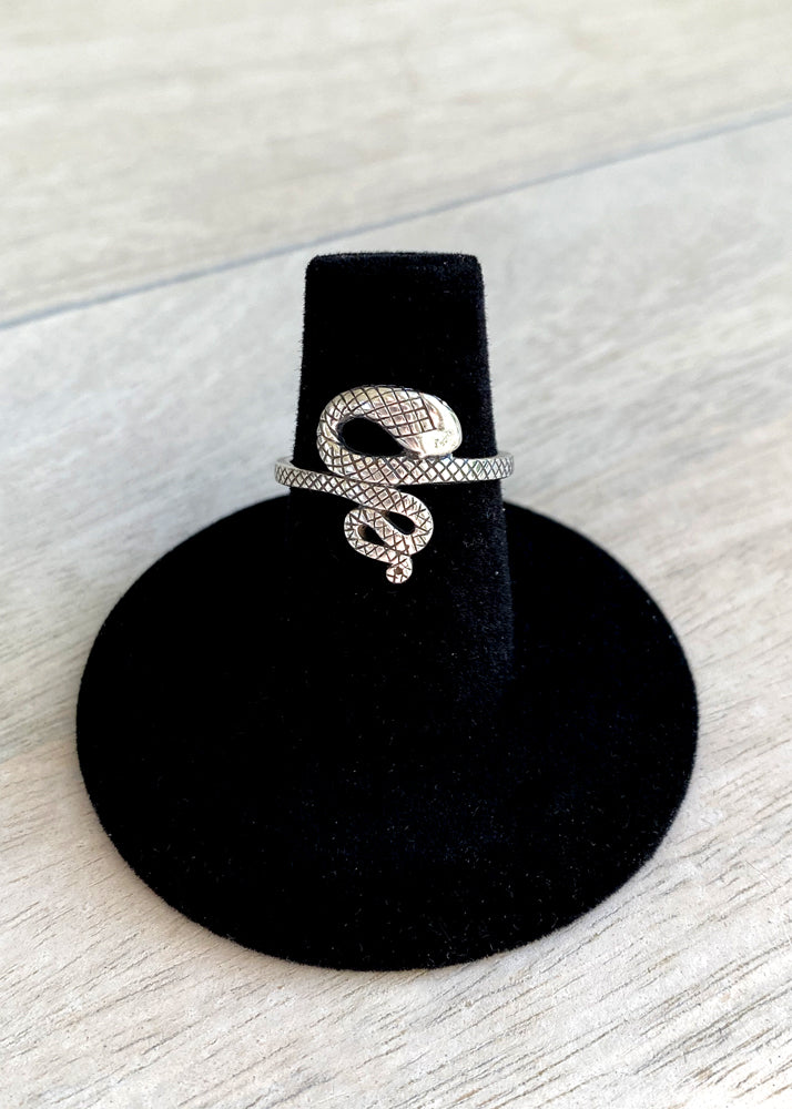 Small Kundalini Snake Sterling Silver Ring