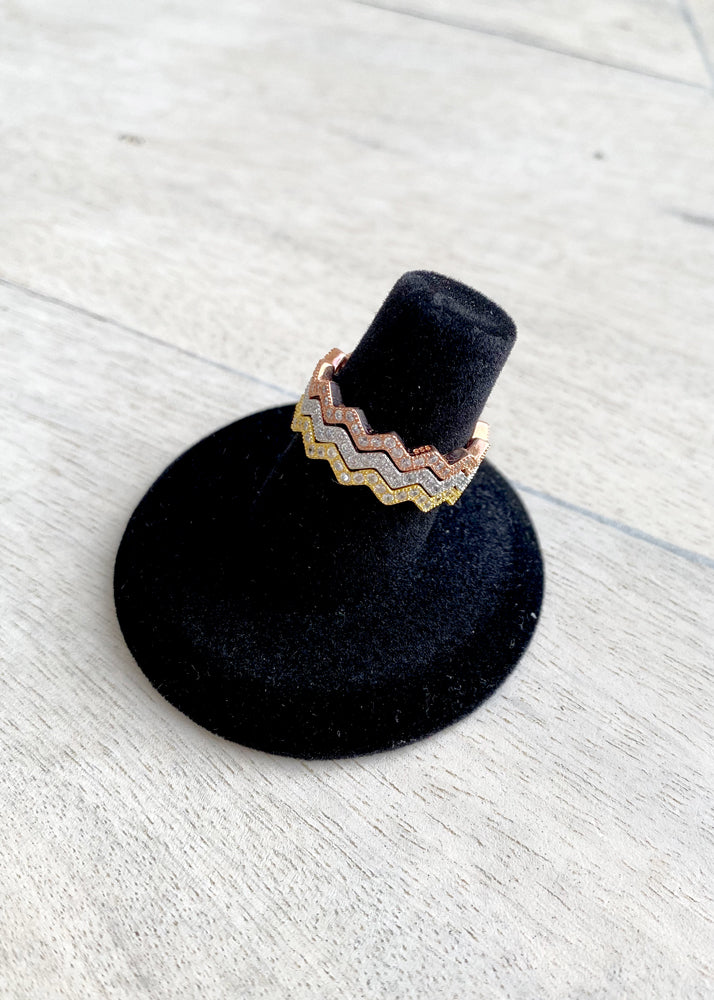 Stackable Ring Pandora Zig Zag TIMELESS ZIG ZAG Authentic PANDORA