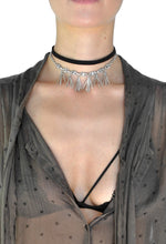 Rebekah Metal Fringe Choker Necklace Set