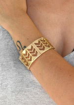 Destiny Boho Arrow Cutout Cuff Bracelet