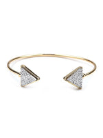 Dakota Druzy Triangle Cuff Bracelet