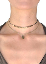 Canyon Leaf Layered Choker Necklace