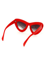 Oversized Butterfly Thick Frame Sunglasses Red