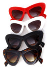 Oversized Butterfly Thick Frame Sunglasses