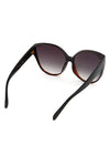 Glam Oversized Cat Eye Sunglasses Black Tortoiseshell