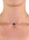 Shay Black CZ Crystal Adjustable Choker Necklace