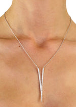 I'm Yours Crystal V Necklace - Silver
