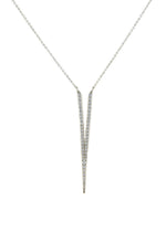 I'm Yours Crystal V Necklace - Silver