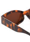 Kendall Slim Oval Sunglasses Tortoiseshell