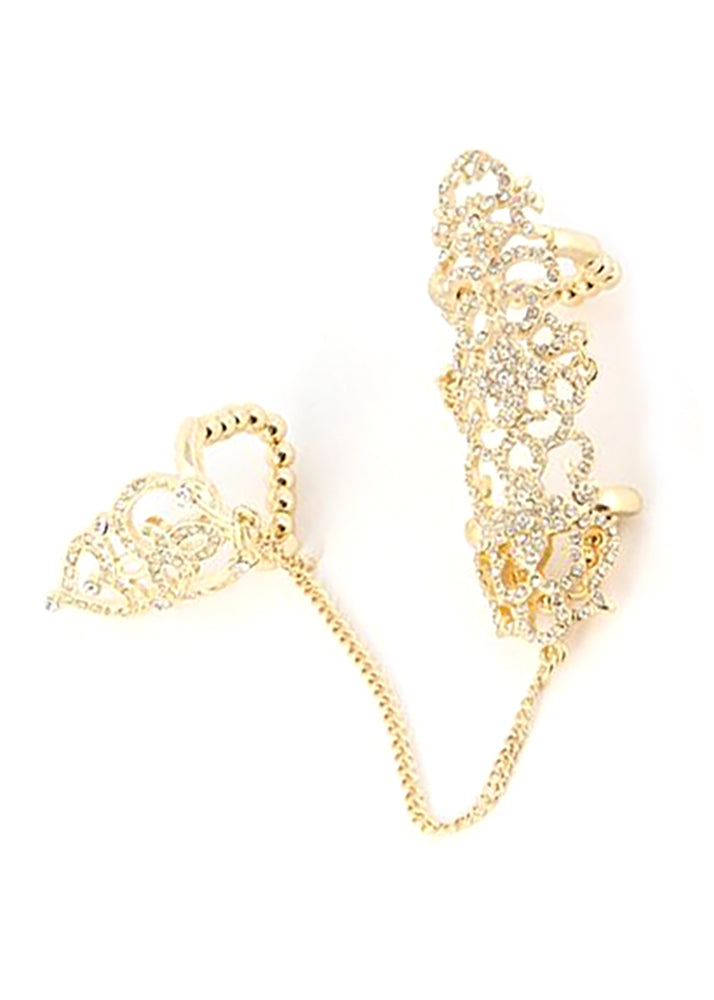 Full Hand Knuckle Rings Elegant Cutout Chain Linked Full Finger Knuckle Ring – Jewel Cult