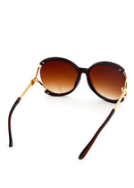 Donna Lux Oversized Sunglasses Brown Lens