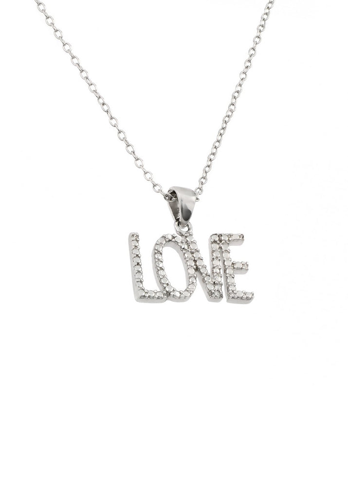 All You Need Is Love Sterling Silver Necklace