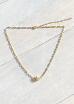 Delicate Crystal Front Clasp Choker Necklace