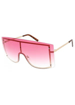 Shield Me Oversized Sunglasses - Pink