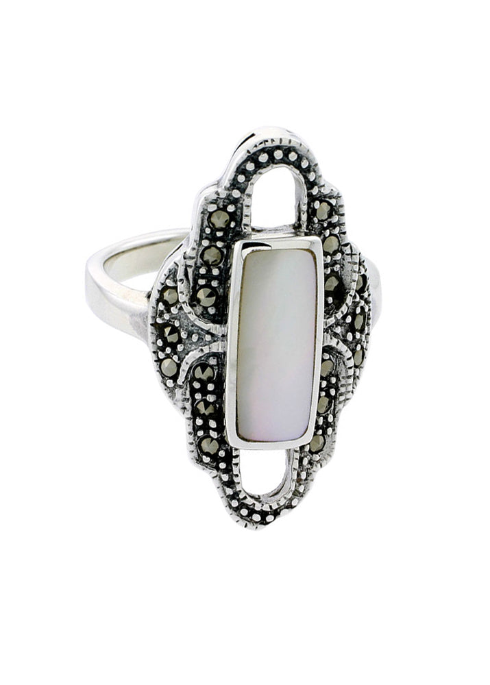 Art Deco Dreams Mother of Pearl Ring